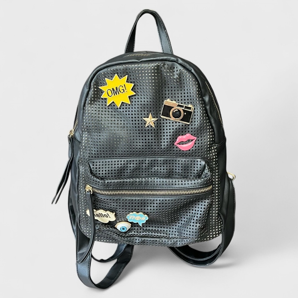 Charming Charlie Pin Accent Mini Backpack